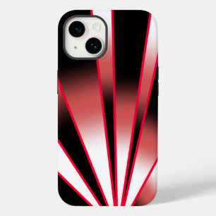 Rood-stroomperspectief Verloopkleur Vulling Tekeni Case-Mate iPhone 14 Hoesje