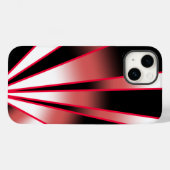 Rood-stroomperspectief Verloopkleur Vulling Tekeni Case-Mate iPhone Case (Achterkant (horizontaal))