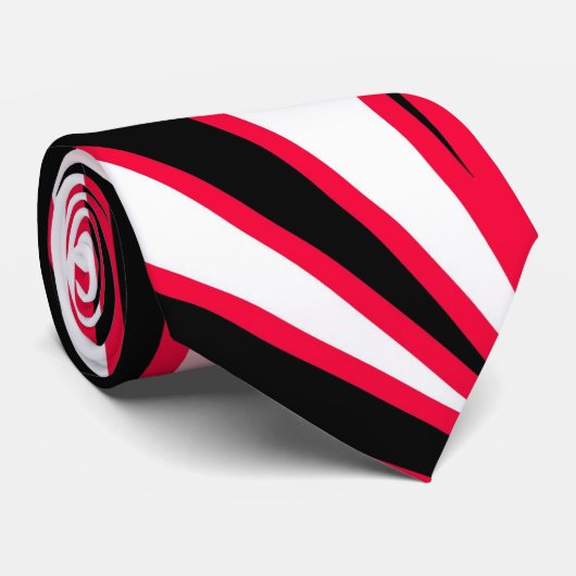 Rood-stroomperspectief Verloopkleur Vulling Tekeni Stropdas (Opgerold)