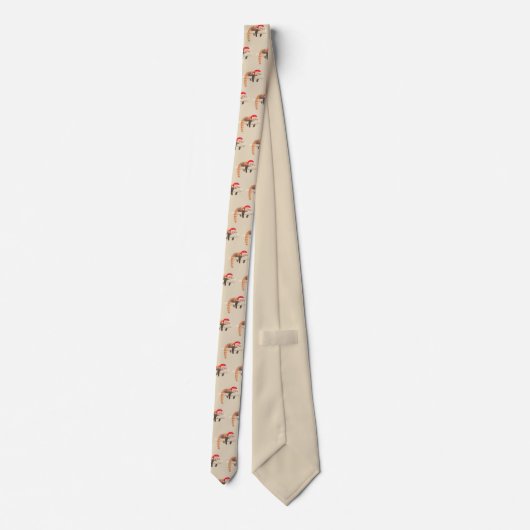 Rood stropdas met kerstmis voor mannen (Achterkant)