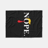 Rood Stropdas Trump Pruik Grappig Anti Trump Gift Fleece Deken (Voorkant (Horizontaal))