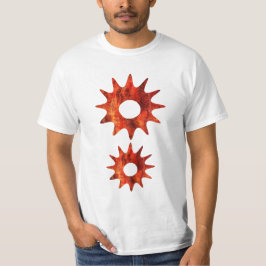 Rood stuk t-shirt