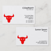 Rood stuursymbool - wit visitekaartje (Voorkant / Achterkant)