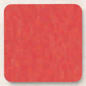 Rood subtiel minimalistisch, elegant modern patroo bier onderzetter (Voorkant)