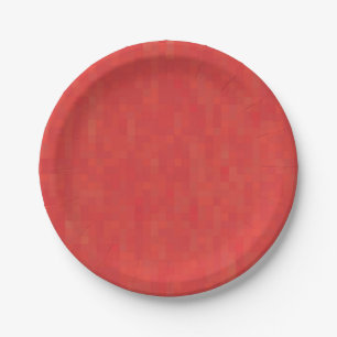 Rood subtiel minimalistisch, elegant modern patroo papieren bordje