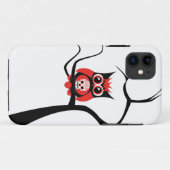 Rood suikerriet Huid Owl in Boom iPhone 5 Hoesje (Achterkant (horizontaal))