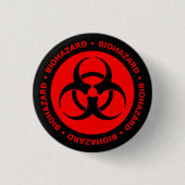 Rood symbool Button Pin (Voorkant)