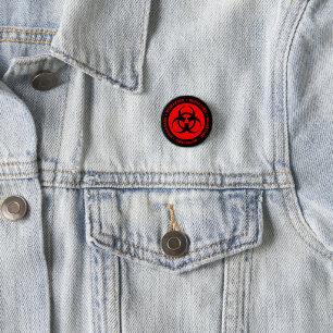 Rood symbool Button Pin