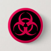 Rood symbool Button Pin (Voorkant)