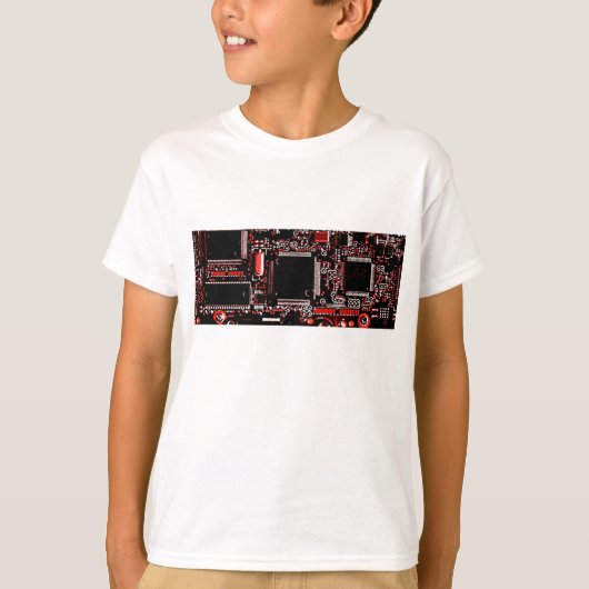 Rood t-shirt kinder wit (Voorkant)