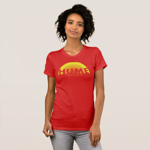 Rood-T-shirt vrouwenteam T-shirt