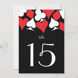 Rood tabelnummer bestemmingVegas Weddenschappen Kaart