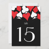 Rood tabelnummer bestemmingVegas Weddenschappen Kaart (Achterkant)