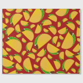 Rood taco-patroon cadeaupapier (Vlak)