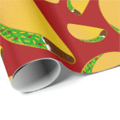 Rood taco-patroon cadeaupapier (Rol Hoek)