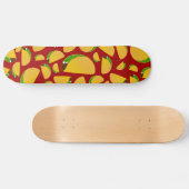 Rood taco-patroon persoonlijk skateboard (Horizontaal)