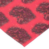 Rood tafelkleed met Running Bull In Sterrennacht (Gekanteld)