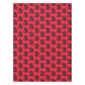 Rood tafelkleed met Running Bull In Sterrennacht (Voorkant)