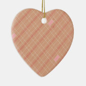 Rood Tan Roze Keramisch Ornament (Rechts)