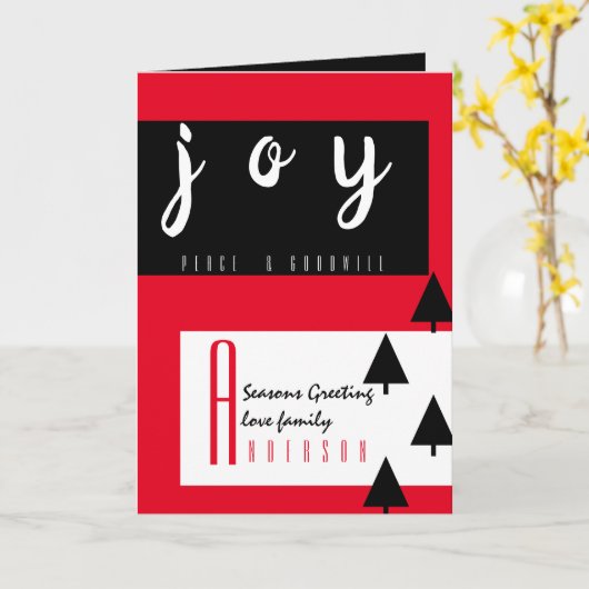 Rood tapijt van LeahG - Seizoensgebonden grafische Kaart (Gele Bloem)