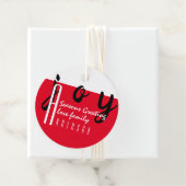 Rood tapijt van LeahG - Vakantiegroet Gift Favor Bedankjes Labels (In situ)