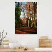 Rood tapijtcanvas en Poster afdrukken (Keuken)