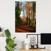 Rood tapijtcanvas en Poster afdrukken (Thuiskantoor)