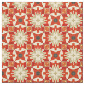 Rood tapijtpatroon #1 stof (Swatch)