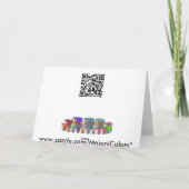 Rood tapijtwerk, leeg wenskaart kaart (Achterkant)