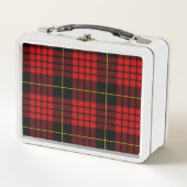 Rood Tartan Metal Lunch Box (Voorkant)
