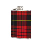 Rood Tartan Vinyl Wrapped Flask Heupfles (Links)
