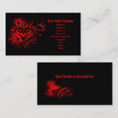 Rood Tattoo Visitekaartje (Voorkant / Achterkant)