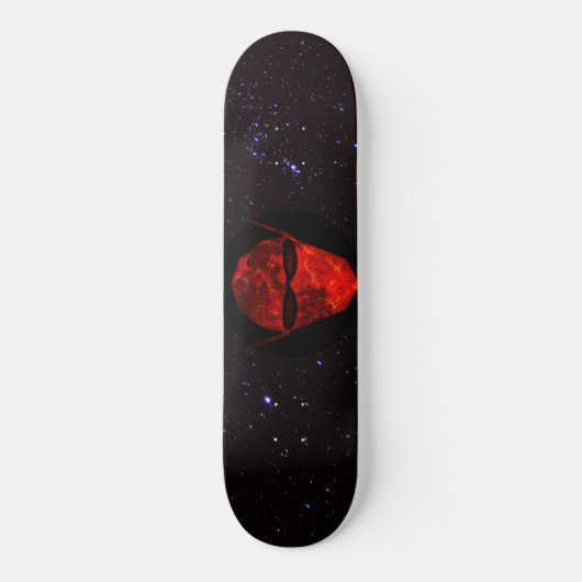 Rood: Tau Ceti Traveler Persoonlijk Skateboard (Voorkant)