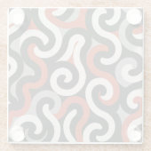 Rood Team Glazen Onderzetter (Achterkant)