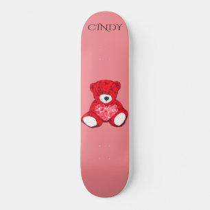 Rood teddybeerskateboard, douanenaam persoonlijk skateboard