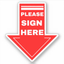 Rood teken hier pijl