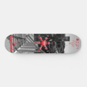 Rood teken van de tijden persoonlijk skateboard (Horizontaal)