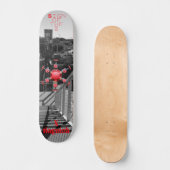 Rood teken van de tijden persoonlijk skateboard (Voorkant)