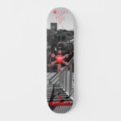 Rood teken van de tijden persoonlijk skateboard (Voorkant)