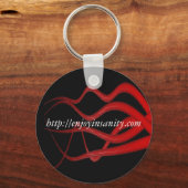 Rood Tentacle Insaniteit Sleutelhanger (Voorkant)