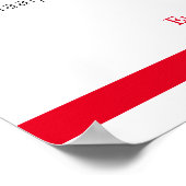 Rood ter nagedachtenis van onze klasgenoten hereni poster (Hoek)