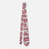 Rood terugbetalingsstempel Inkomstenbelasting Stropdas (Achterkant)