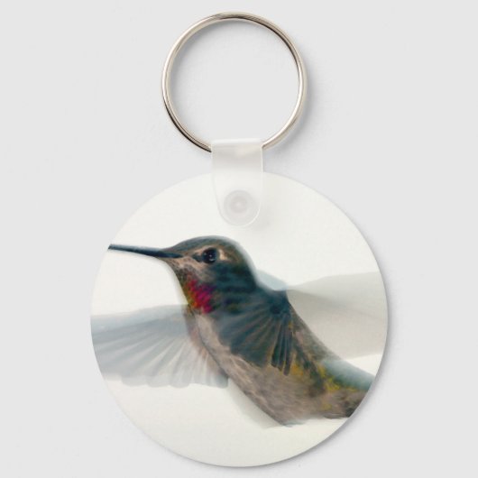 Rood-Throated Hummingbird Sleutelhanger (Voorkant)