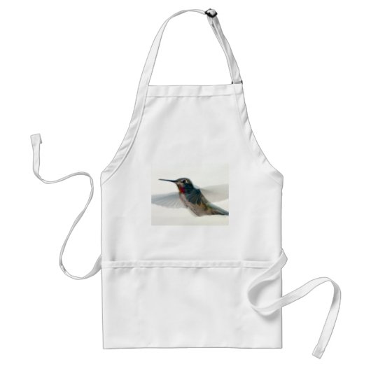 Rood-Throated Hummingbird Standaard Schort (Voorkant)