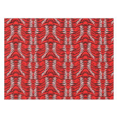 Rood Tijger Dierenhuid Patroonontwerp  Tafelkleed (Voorkant (Horizontaal))