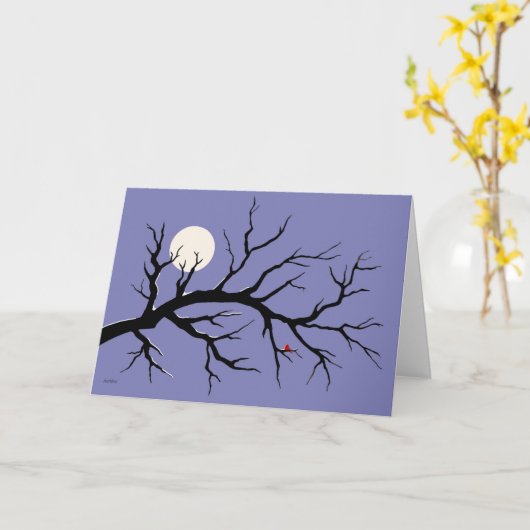 Rood tintje kaart (Gele Bloem)