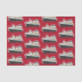  rood Titanic-kerstcadeaupapier Tissuepapier