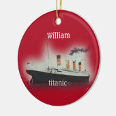  Rood Titanic Ship Ceramic Ornament (Links)