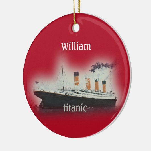  Rood Titanic Ship Ceramic Ornament (Links)