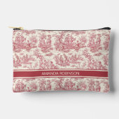 rood Toile de Jouy gedrukt Etui (Voorkant)